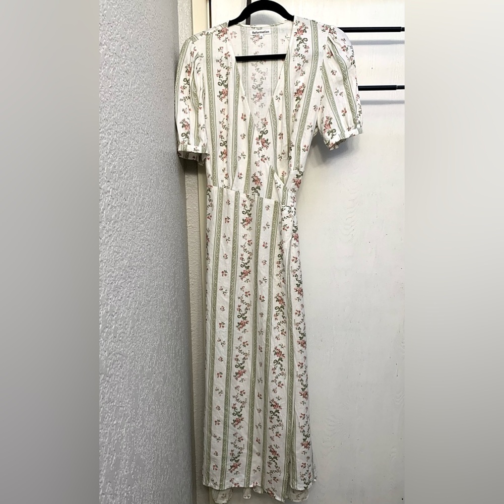 Reformation Weiss Dress in Heath Size Large